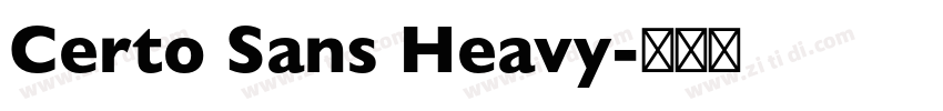 Certo Sans Heavy字体转换